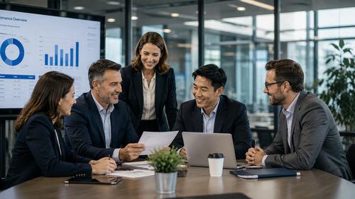 Mid-market business leadership team